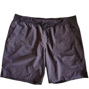 Athletic works black gym shorts pull on sporty casual men's plus size Xl 40-42